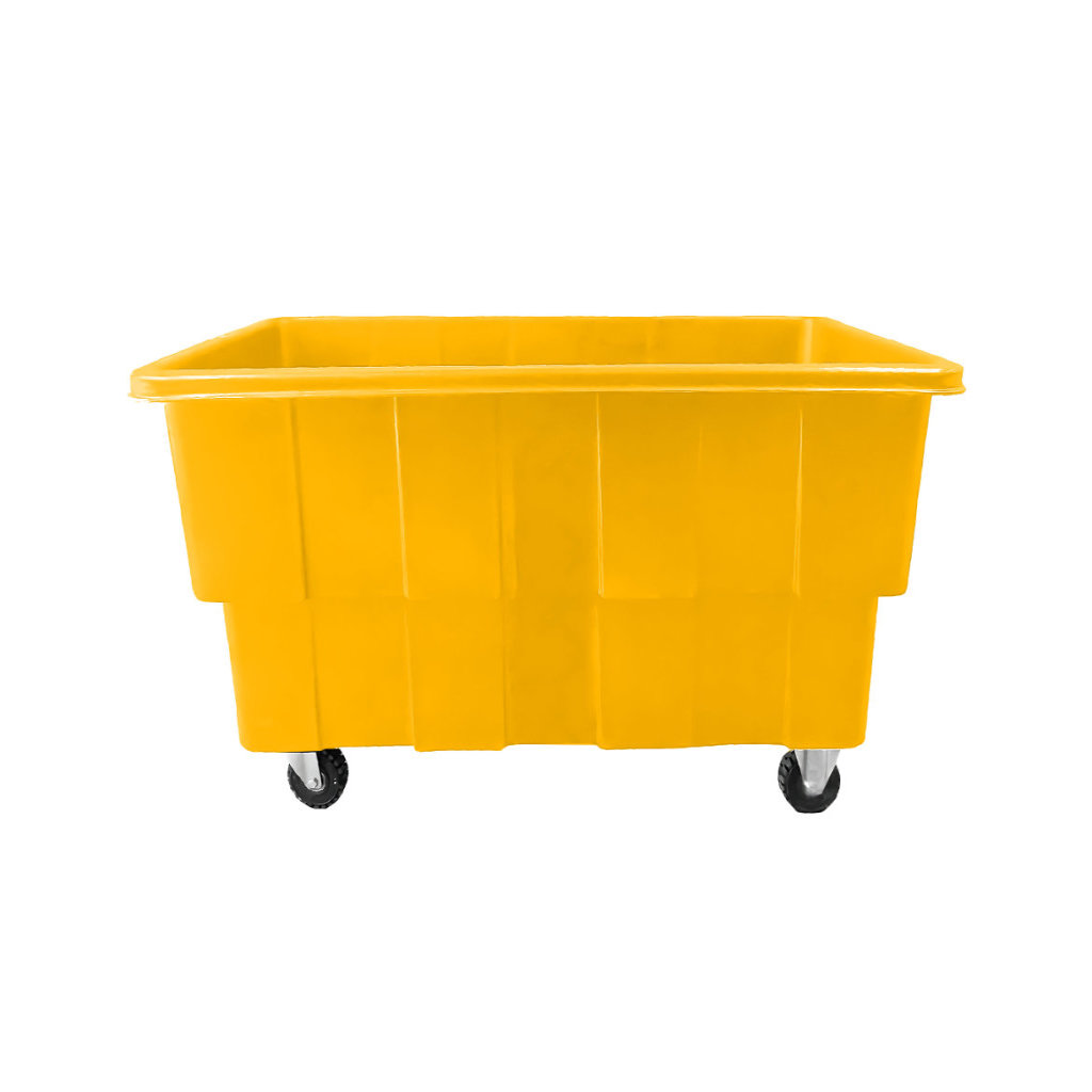 Carro Multicar 500 amarillo para lavandería, clasificación interna y traslado de ropa