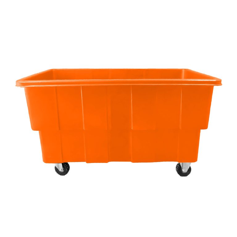 Carro Multicar 750 naranja para lavandería, clasificación interna de textiles