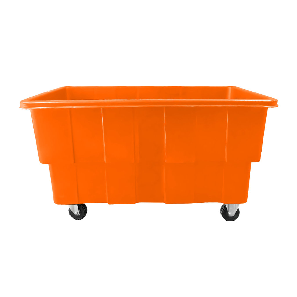 Carro Multicar 750 naranja para lavandería, clasificación interna de textiles