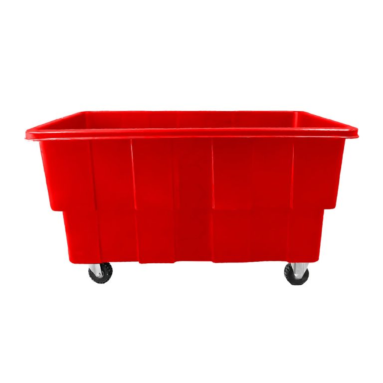 Carro Multicar 750 rojo para lavandería, organización de ropa y textiles por color