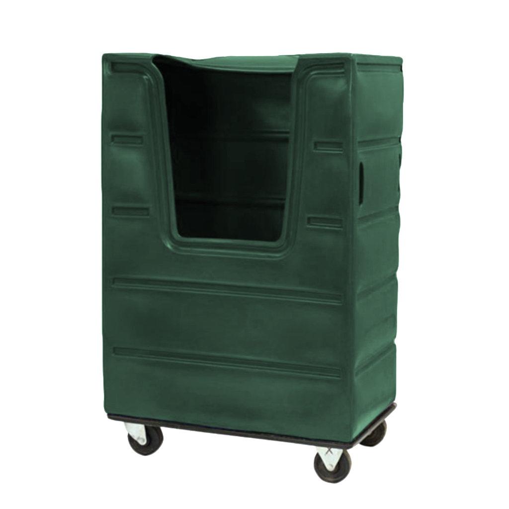 Carro de lavandería verde, organización eficiente interna, E4 Solutions México