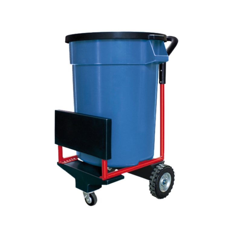 Carromóvil 1 azul para residuos reciclables, con estructura y ruedas