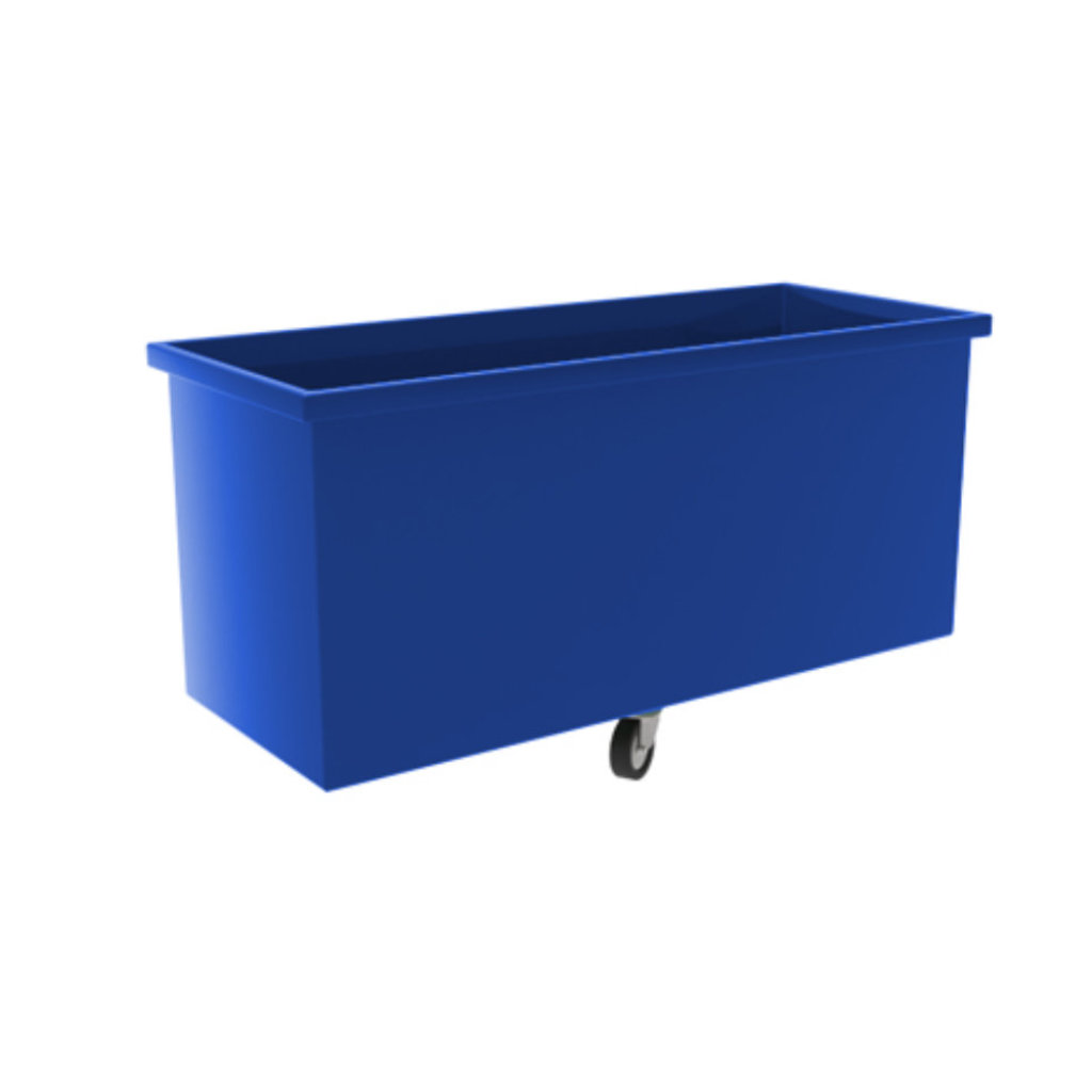 Carromovil 360A azul para lavandería, manejo eficiente y organización por códigos de color