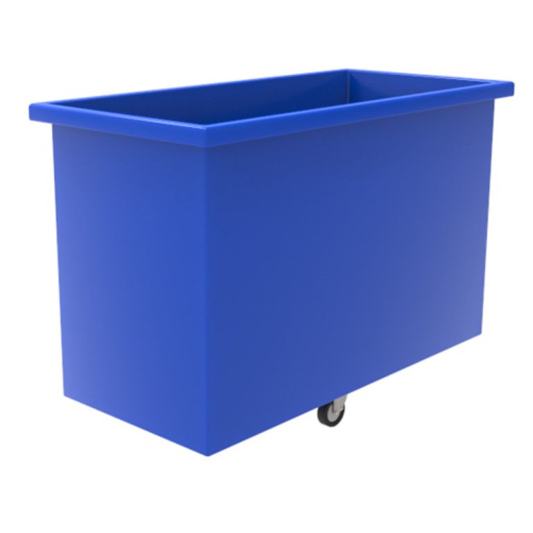 Carromovil 390A azul para lavandería, carro móvil para clasificación y logística interna