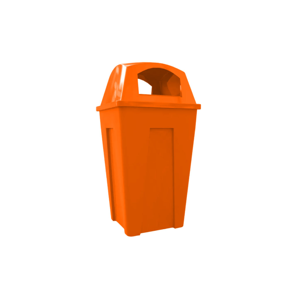 Contenedor de basura Bonita 250L naranja residuos orgánicos no reciclables