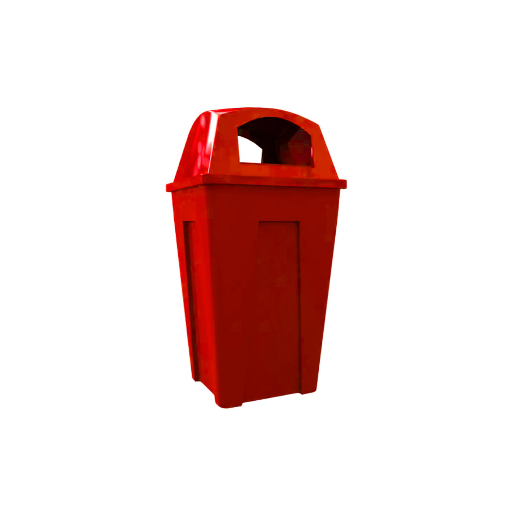 Contenedor de basura Bonita 250L rojo residuos sanitarios y peligrosos