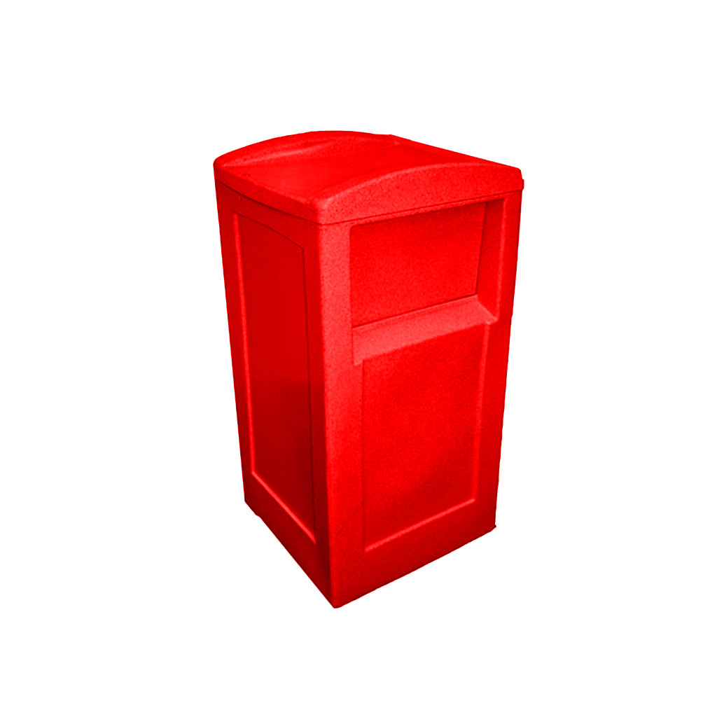 Contenedor de basura Fast Food rojo para residuos sanitarios