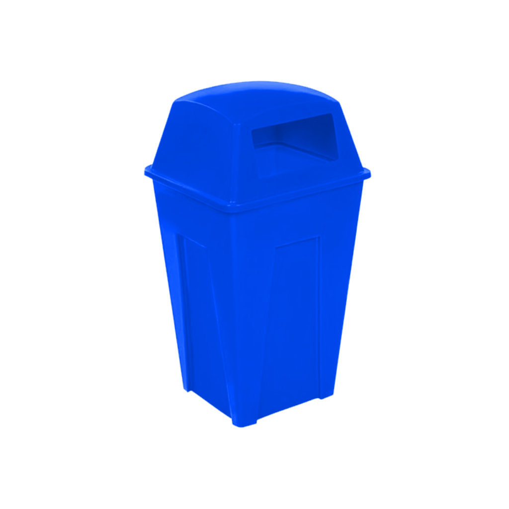 Contenedor de basura PA 250L azul para papel y cartón reciclables