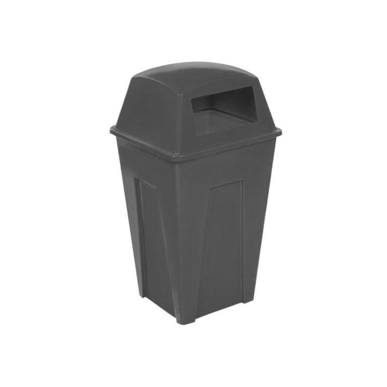 Contenedor de basura PA 250L gris para residuos inorgánicos reciclables