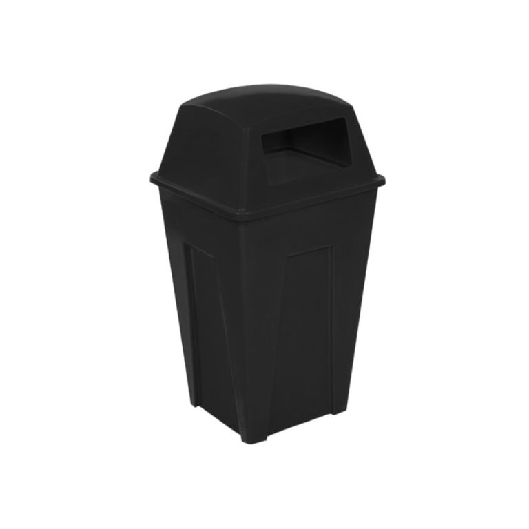 Contenedor de basura PA 250L negro para residuos generales