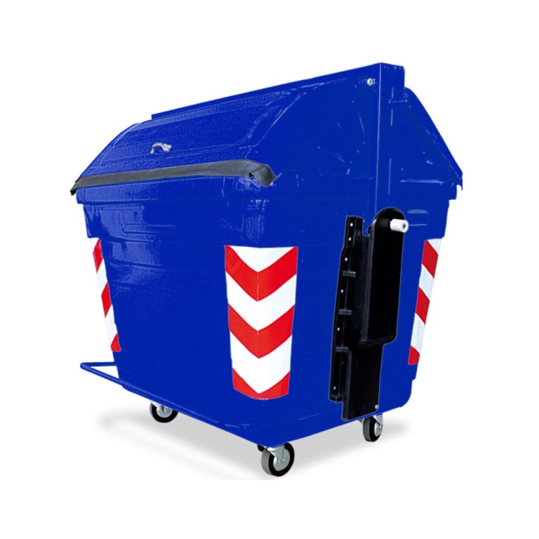 Contenedor metálico 2600L azul papel y cartón reciclables México