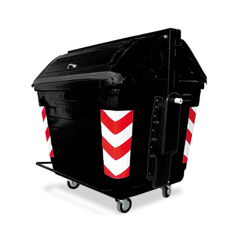 Contenedor metálico 2600L negro para residuos generales México