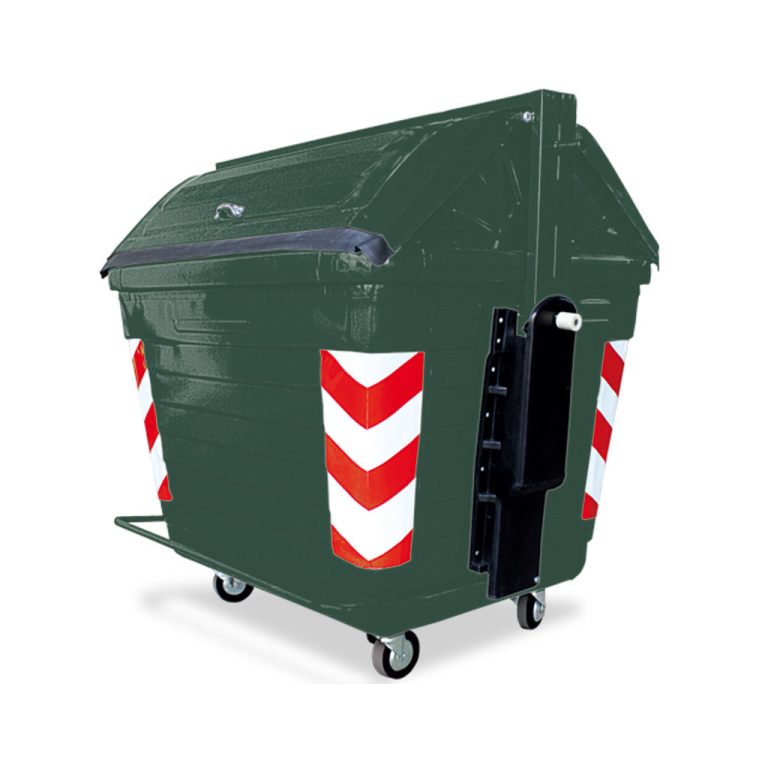 Contenedor metálico 2600L verde residuos orgánicos y composta México