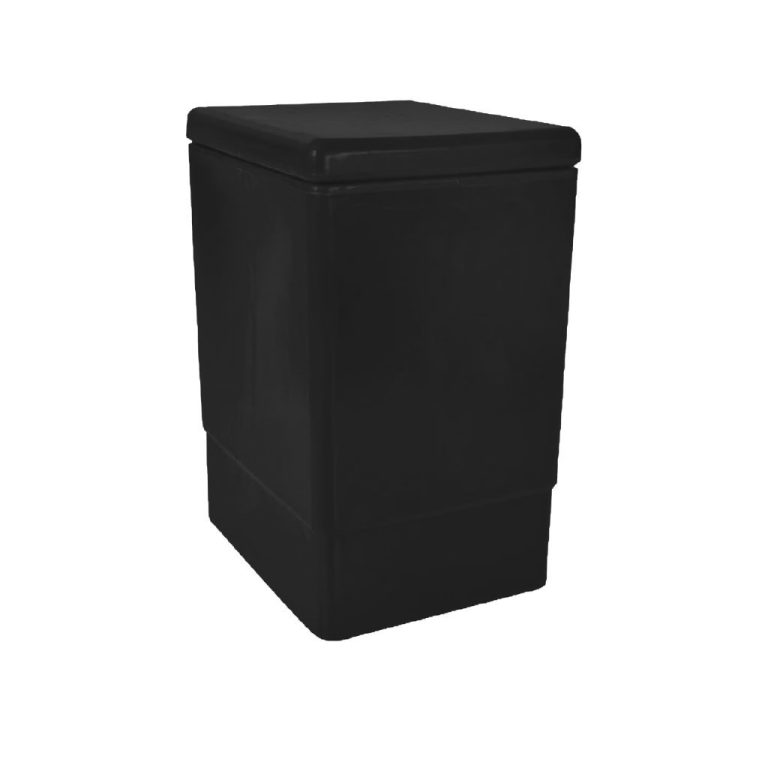 Contenedor plástico PA-20 negro para basura común