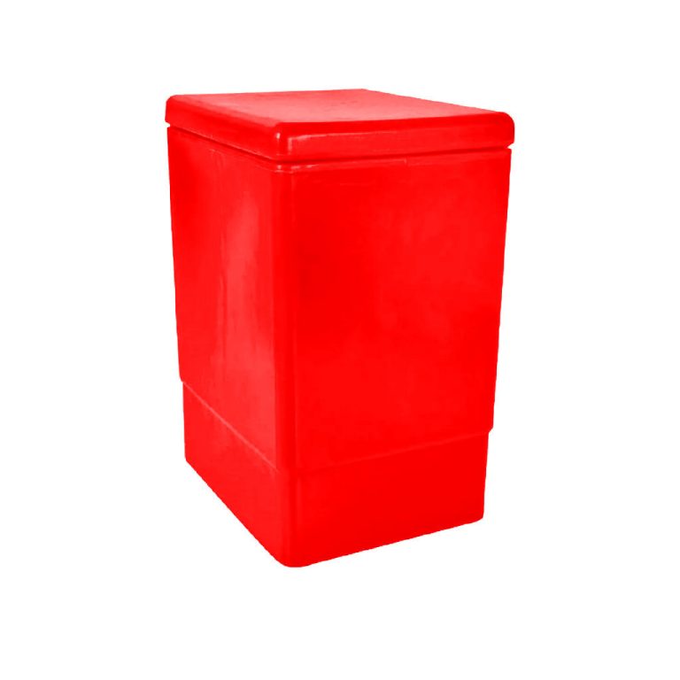 Contenedor plástico PA-20 rojo para desechos peligrosos y sanitarios