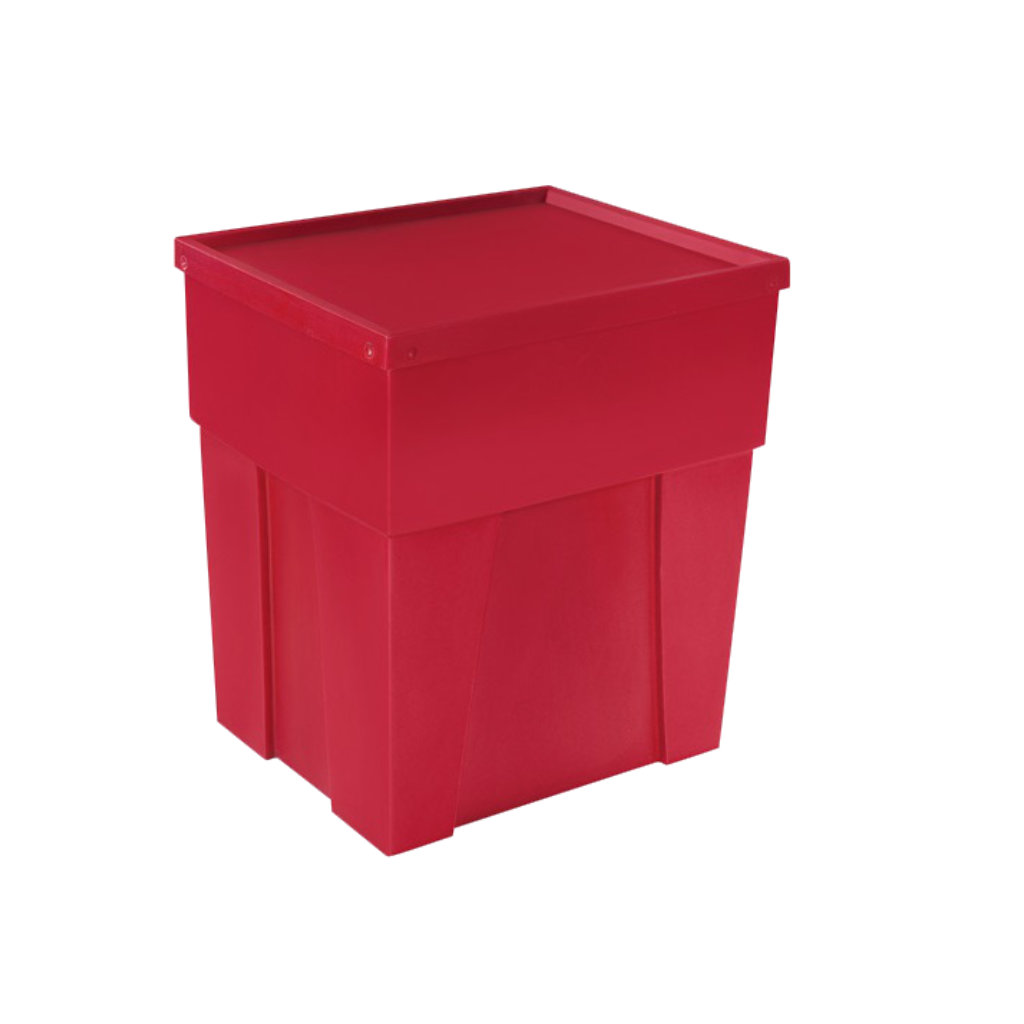 Contenedor RPBI 200L rojo biológico-infeccioso hospitalario México