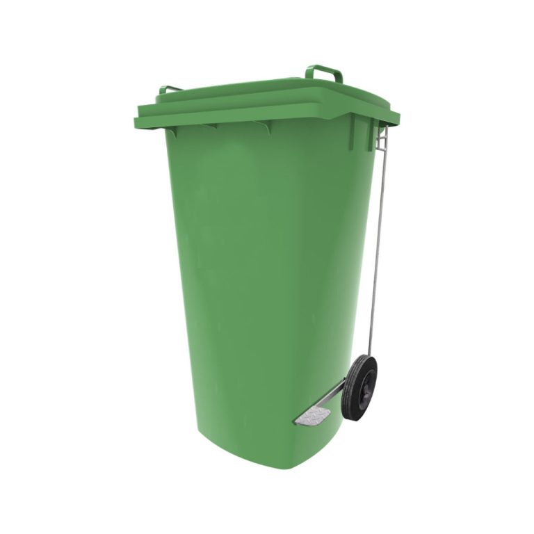 Contenedor VIC 120L con pedal verde para residuos orgánicos