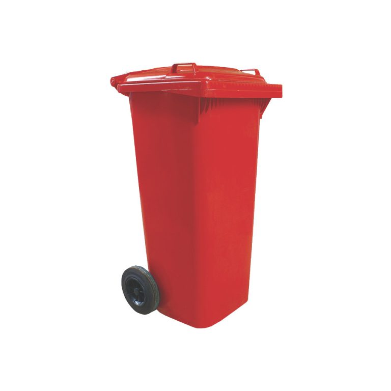 Contenedor VIC 120 litros HD rojo residuos sanitarios y peligrosos