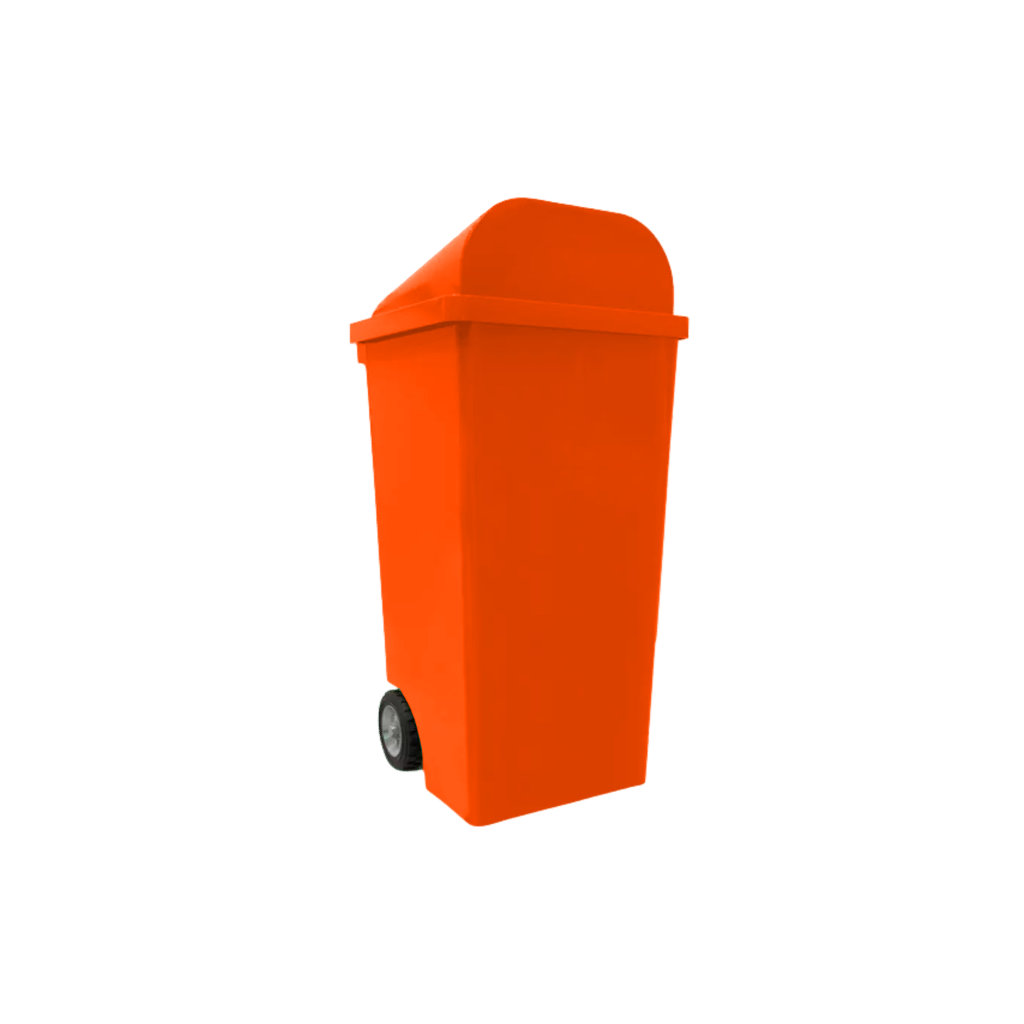 Contenedor VIC 140L naranja para residuos orgánicos no reciclables