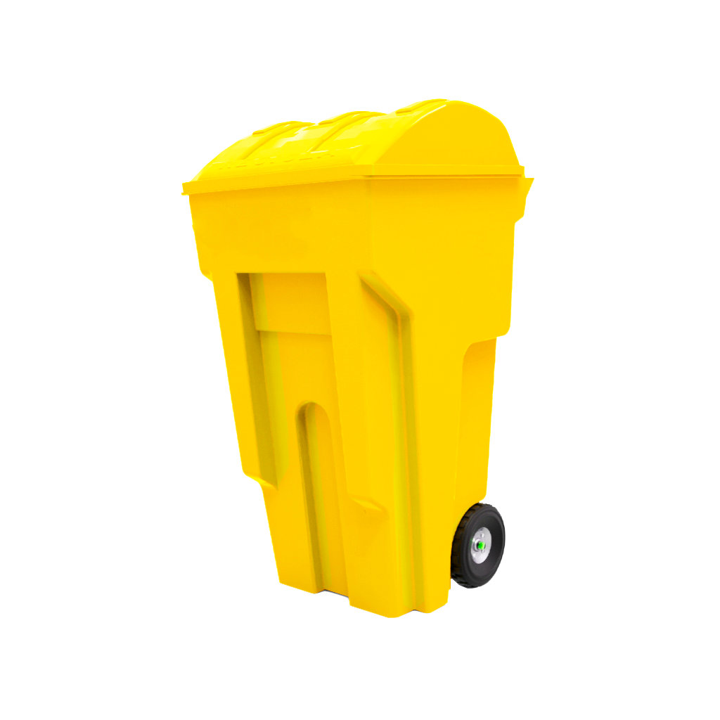 Contenedor VIC 240L amarillo para PET, plásticos y latas reciclables