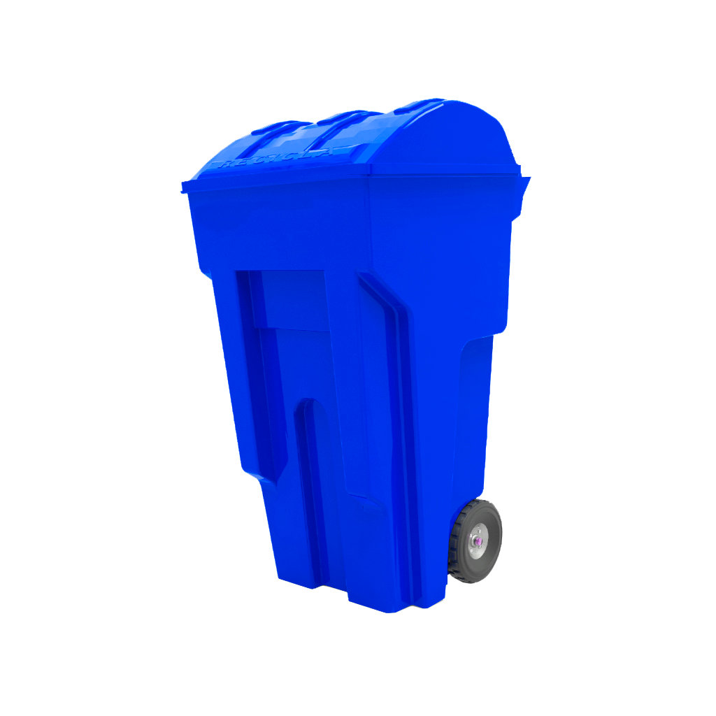 Contenedor VIC 240L azul para papel y cartón reciclables