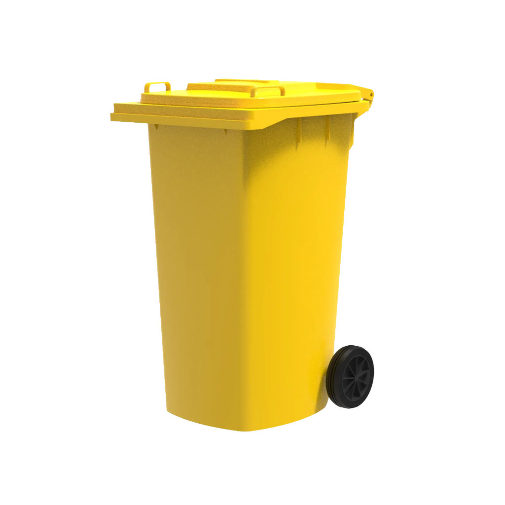 Contenedor VIC 240L HD amarillo PET, plásticos y latas reciclables