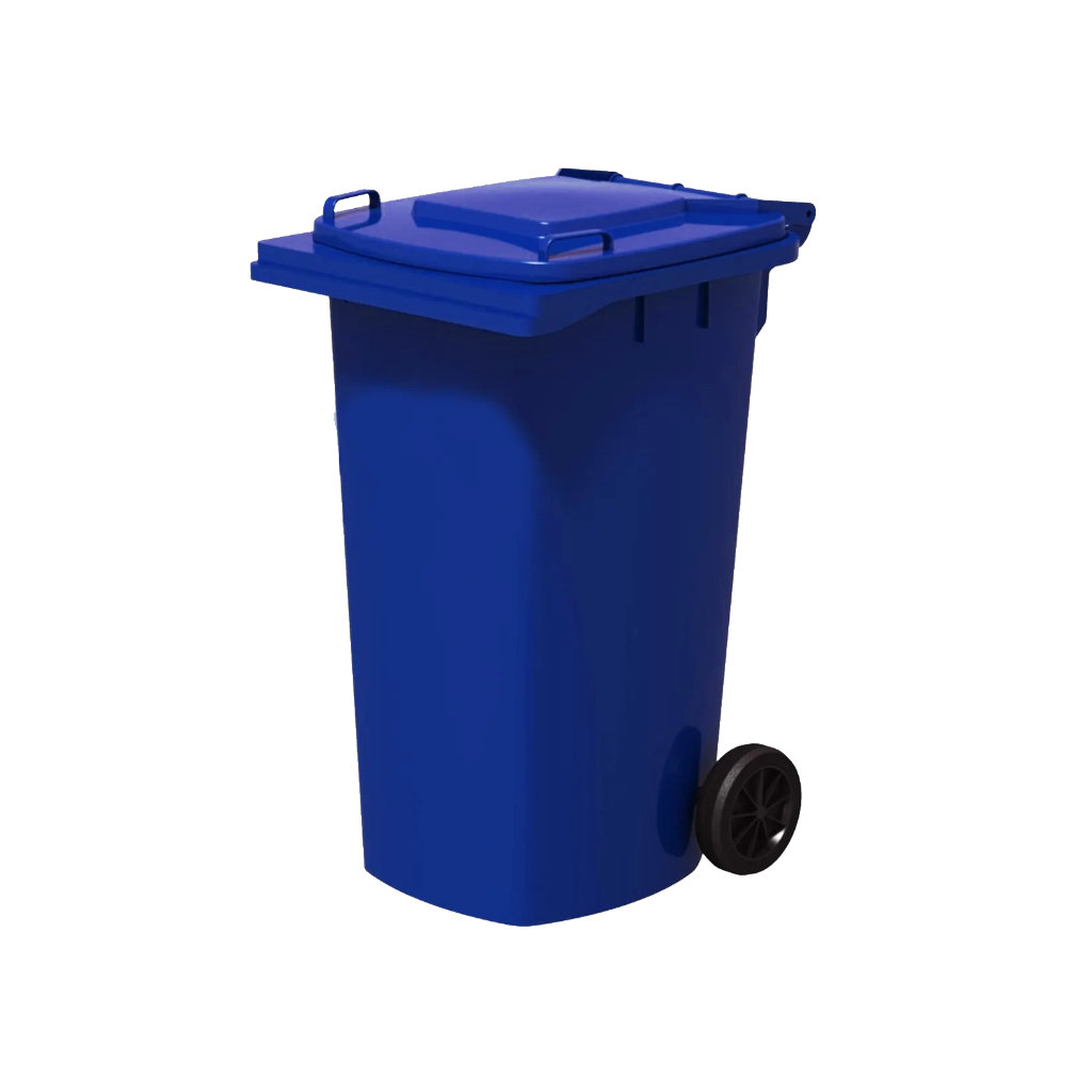 Contenedor VIC 240L HD azul papel y cartón reciclables