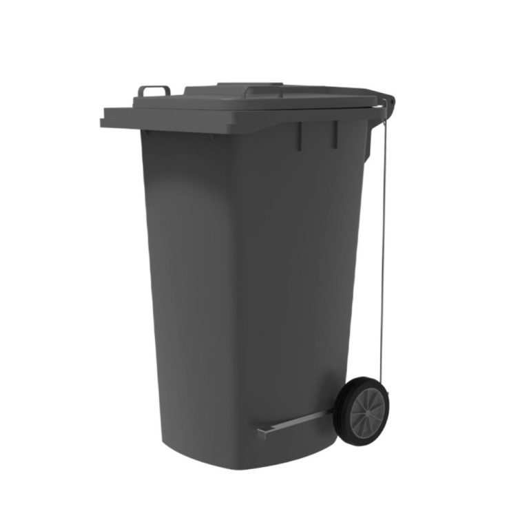 Contenedor VIC 240L HD con pedal gris oxford residuos inorgánicos reciclables