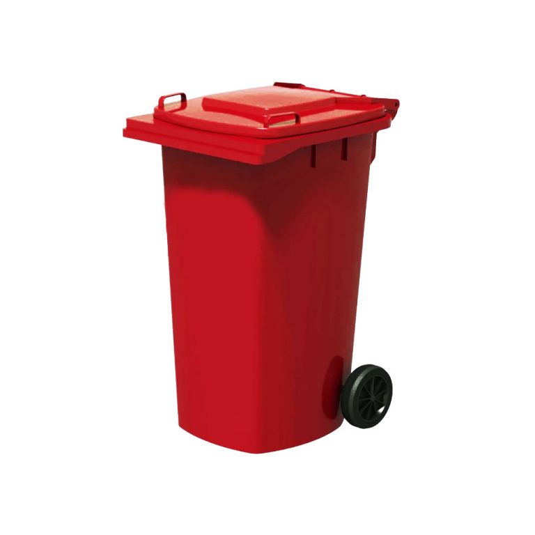 Contenedor VIC 240L HD rojo residuos sanitarios y peligrosos