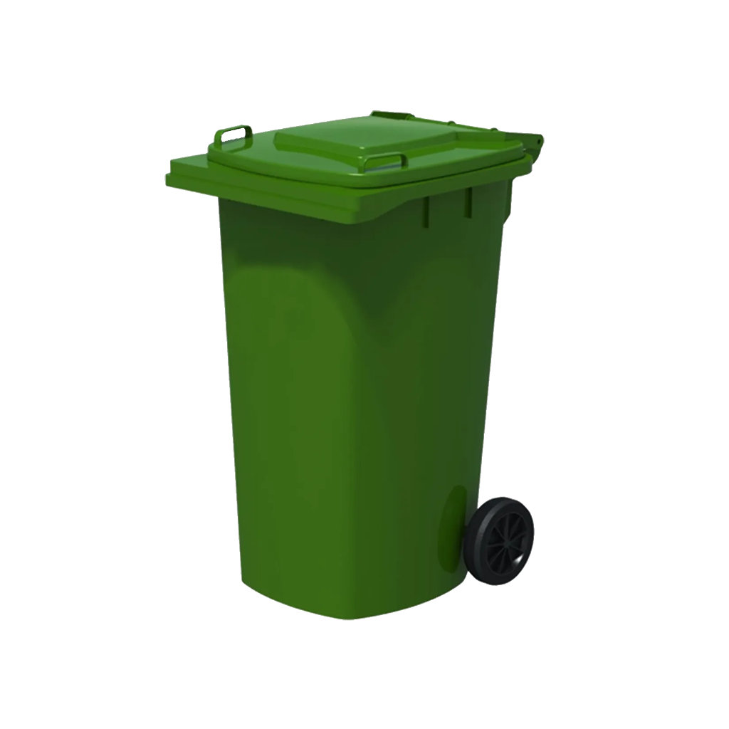 Contenedor VIC 240L HD verde residuos orgánicos