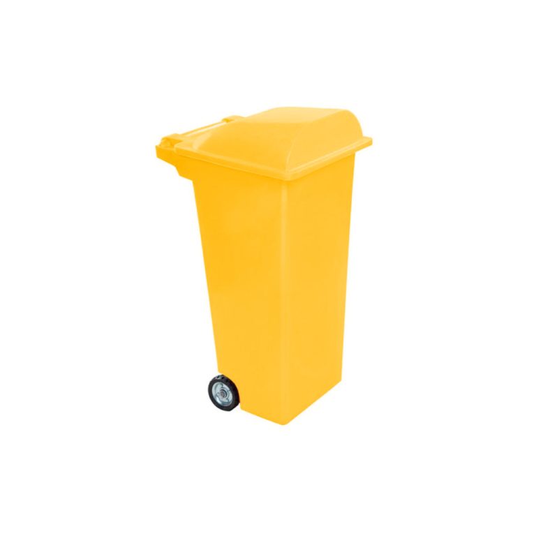 Contenedor Vifel 140L amarillo para envases PET, plásticos y latas reciclables