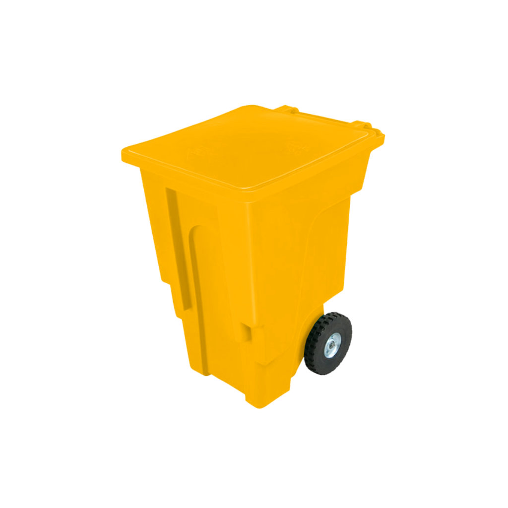 Contenedor Vifel 240L amarillo para PET, plásticos y latas reciclables