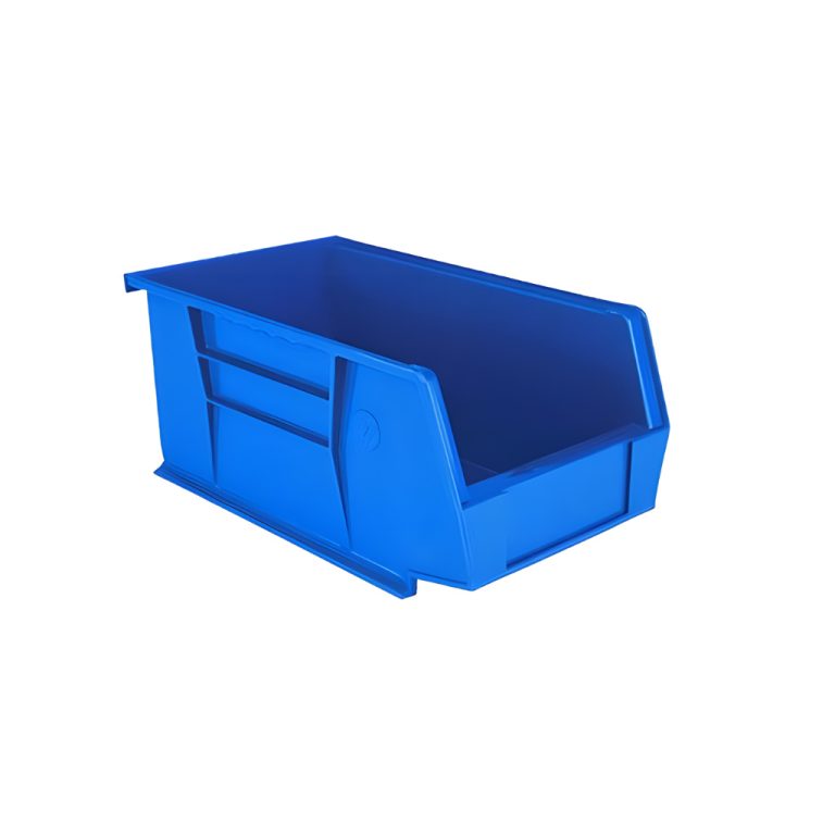 Gaveta plástica industrial número 1 color azul para almacenamiento eficiente en talleres y bodegas