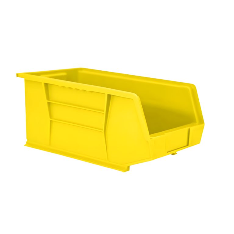 Gaveta plástica industrial número 5 amarilla, recomendada para organizar piezas grandes y clasificación visual en almacenes