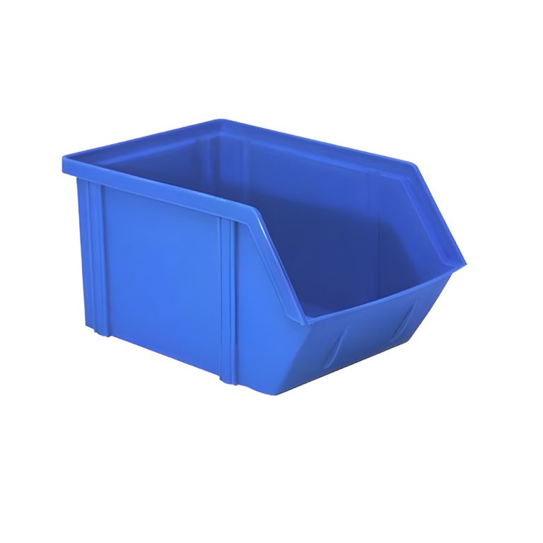 Gaveta plástica industrial número 8 azul, resistente para organización eficiente de artículos pesados