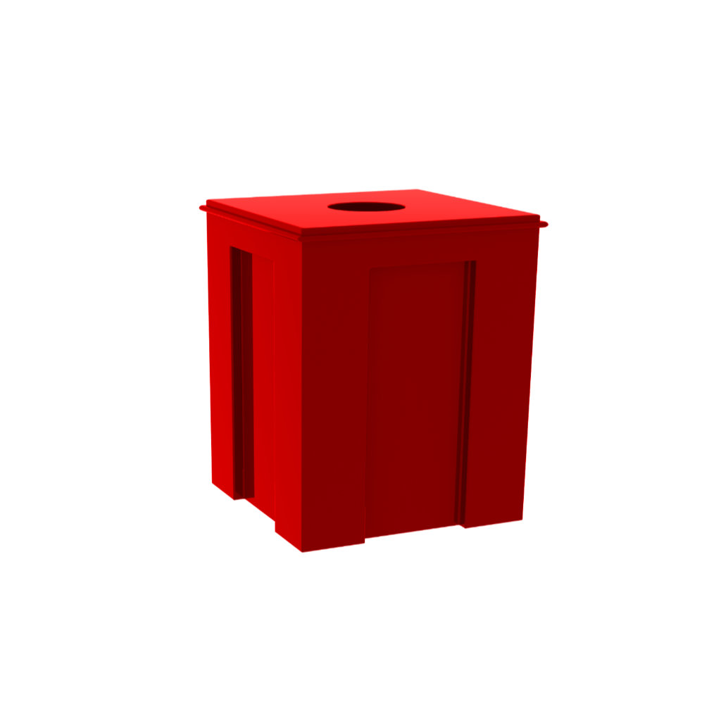 Bote CCU-24 rojo para residuos sanitarios y peligrosos en México