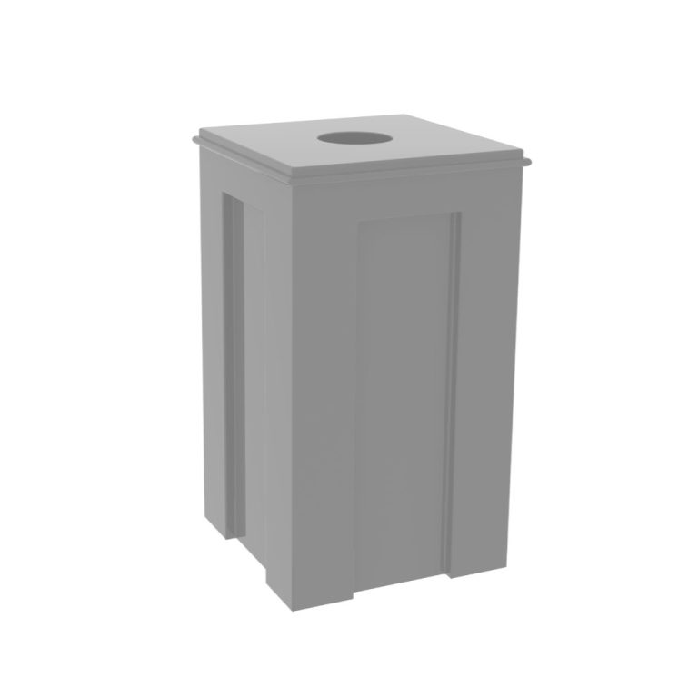 Papelera CCU-30 gris para residuos inorgánicos reciclables México