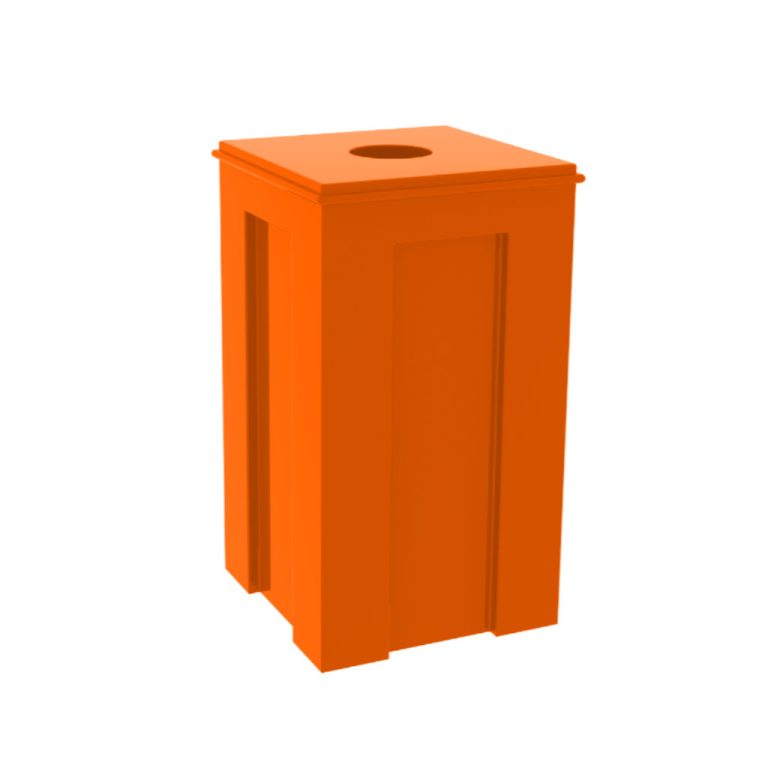Papelera CCU-30 naranja para residuos orgánicos NO reciclables México