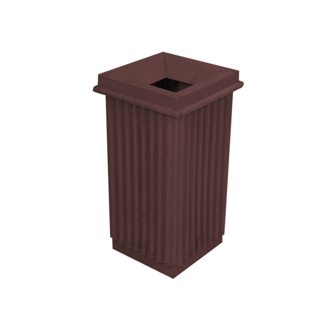 Papelera de basura PA-80 café para residuos de manejo especial en México