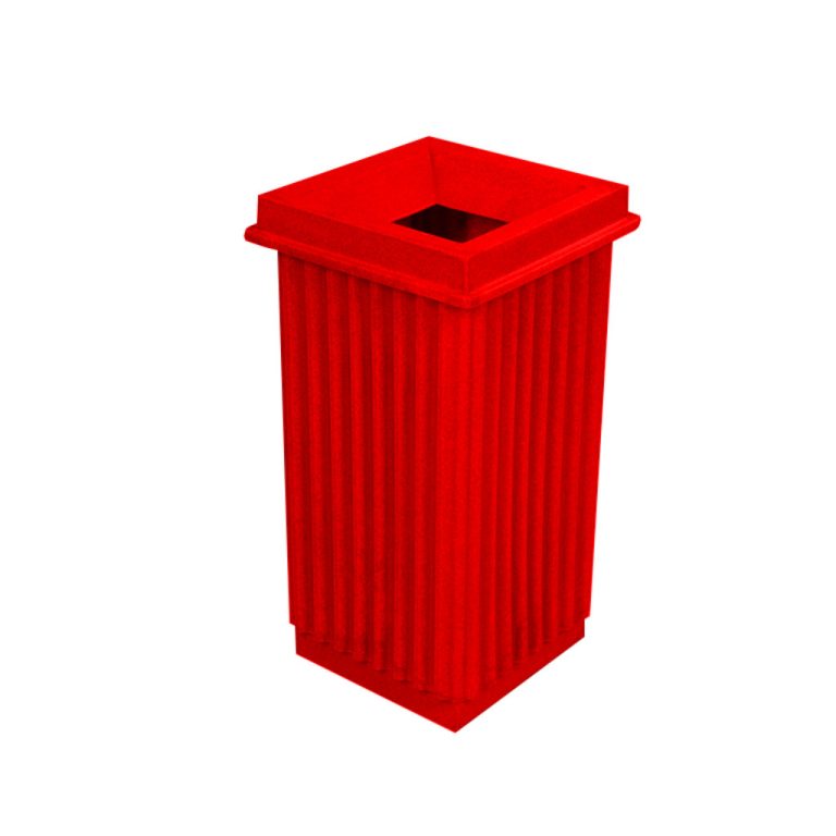 Papelera de basura PA-80 roja para residuos sanitarios y bioinfecciosos en México