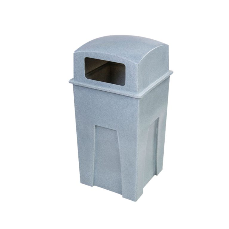 Papelera Lizzy gris para residuos inorgánicos reciclables en México