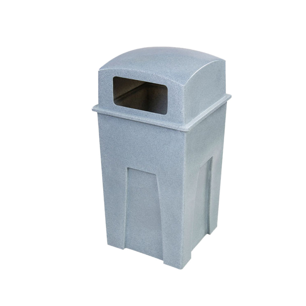 Papelera Lizzy gris para residuos inorgánicos reciclables en México