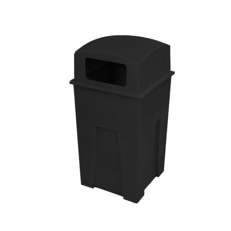 Papelera Lizzy negra para basura común y residuos no reciclables en México