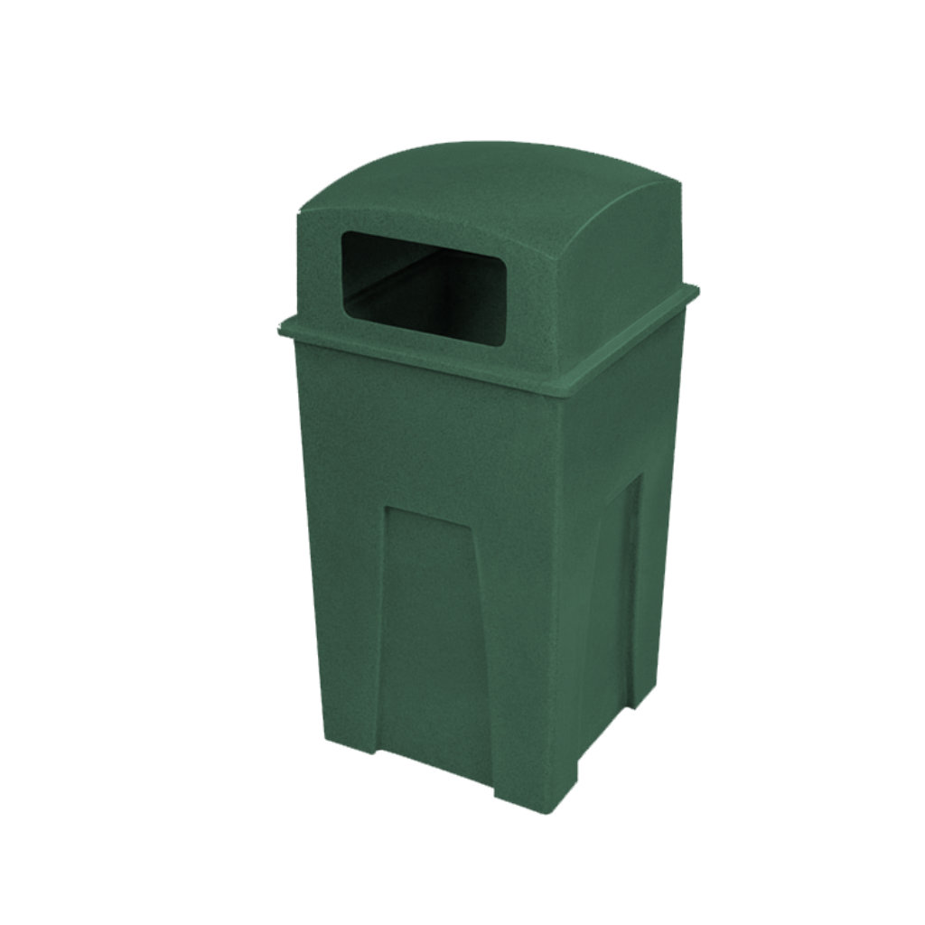 Papelera Lizzy verde residuos orgánicos y compostables, residuos biodegradables México