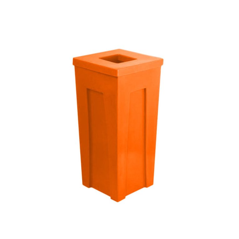 Papelera MYA naranja para orgánicos no reciclables en México