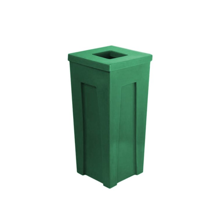 Papelera MYA verde para residuos orgánicos y compostables en México