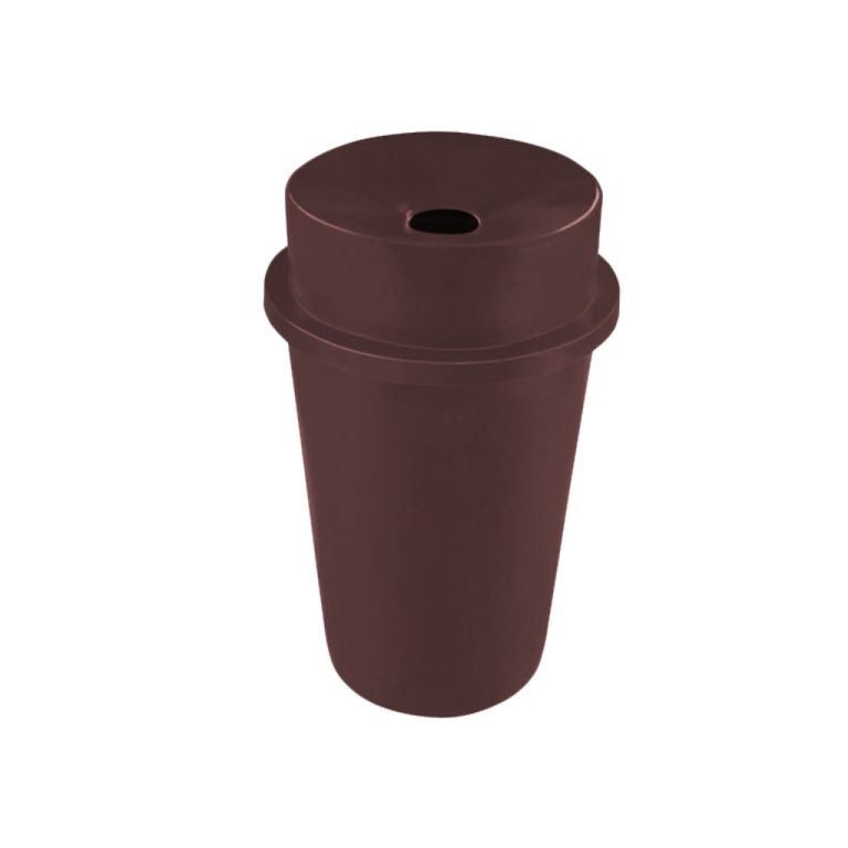 Papelera PA-145 tapa deslizante café para residuos de manejo especial en México
