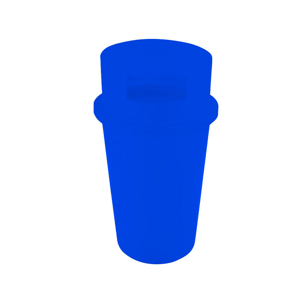 Papelera PA-145 rectangular azul reciclaje de papel, cartón y documentos México