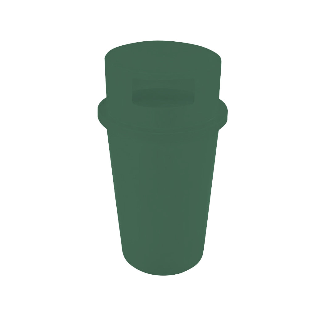 Papelera PA-145 rectangular verde para residuos orgánicos y compostables México