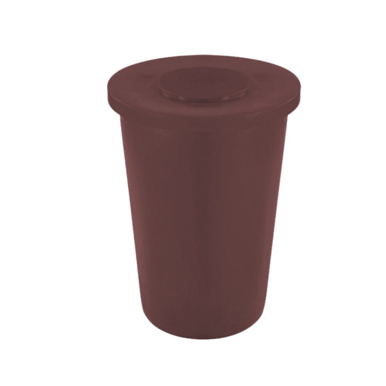 Papelera PA-145 tapa plana café para residuos de manejo especial en México